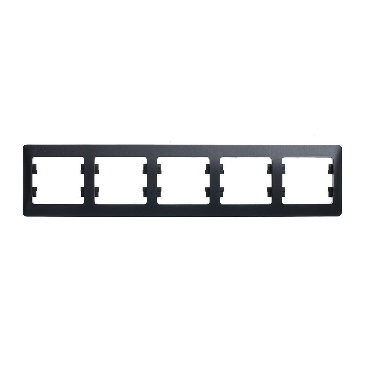 Glossa Антрацит Рамка Systeme Electric Glossa Антрацит 5-я, горизонтальная GSL000705