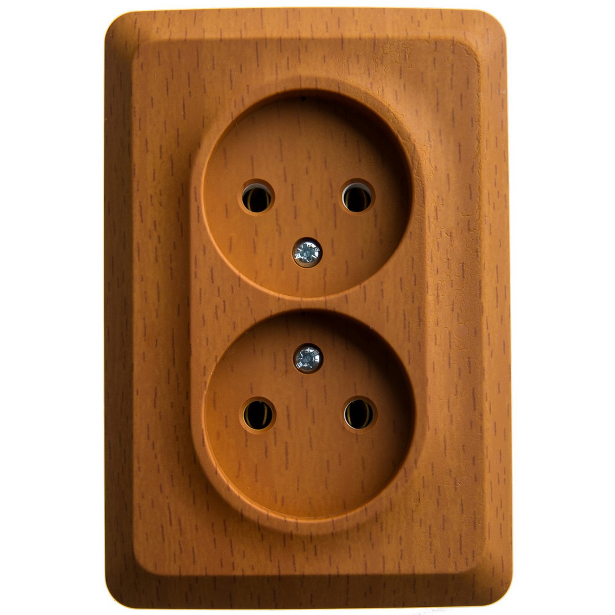 Этюд Дача Розетка 2-ая Systeme Electric Этюд наружный Бук угловая б/з без шторок 16А 250B PA16-105T