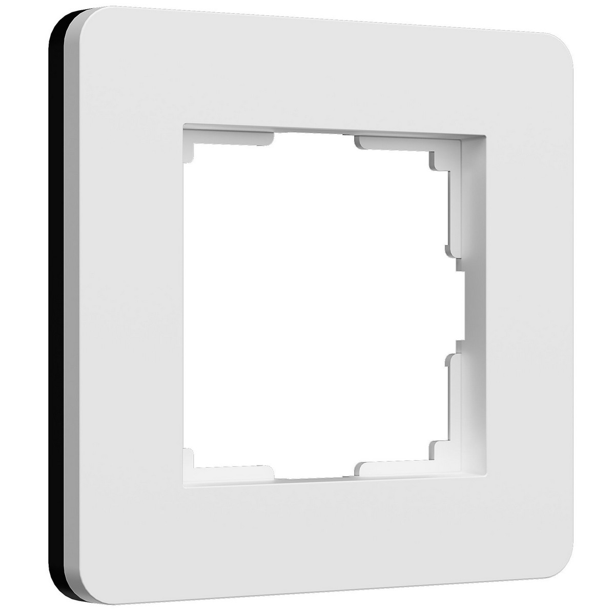 Рамки Werkel Split Рамка Werkel на 1 пост Split (белый/черный, soft-touch) W0013068
