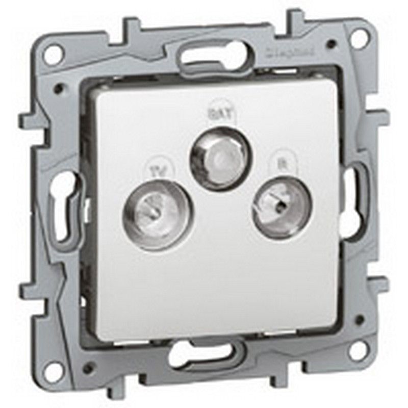 Legrand Etika Белый Розетка TV/SAT Legrand Etika белый звезда (аналог 672257) 672256