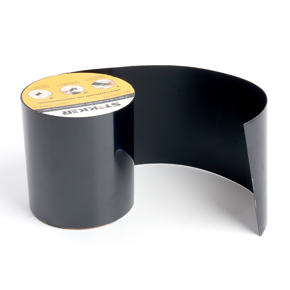 Лента клейкая сверхсильная STEKKER 0,7*100 мм, 1,5 м. черная INTP9-0715-10 39918