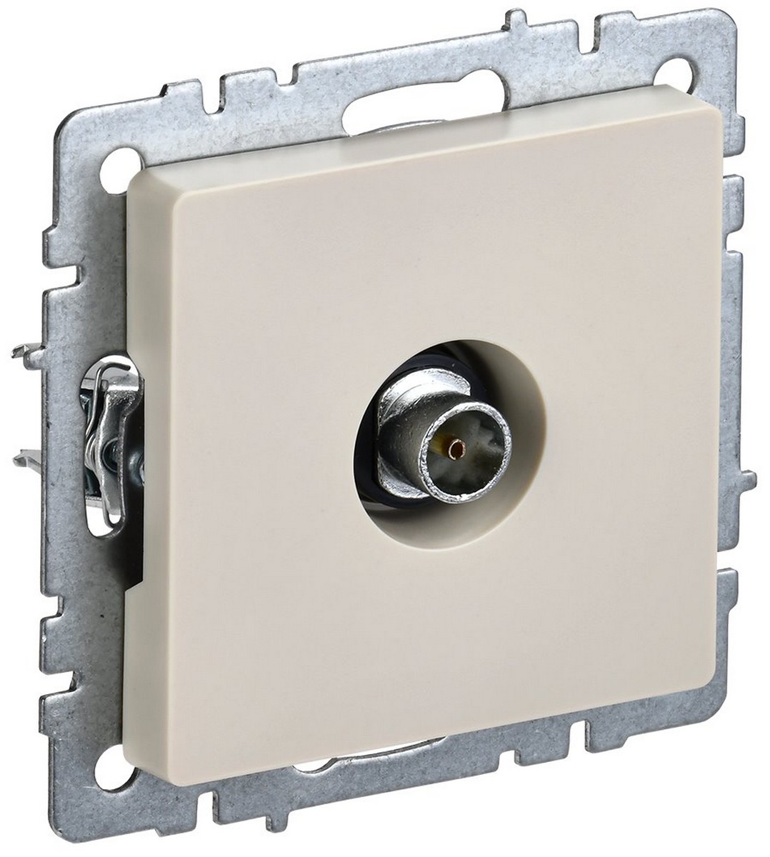 IEK Brite Бежевый Розетка IEK BRITE TV оконечная РТВ11-0-БрКр бежевый BR-A10-O-K10