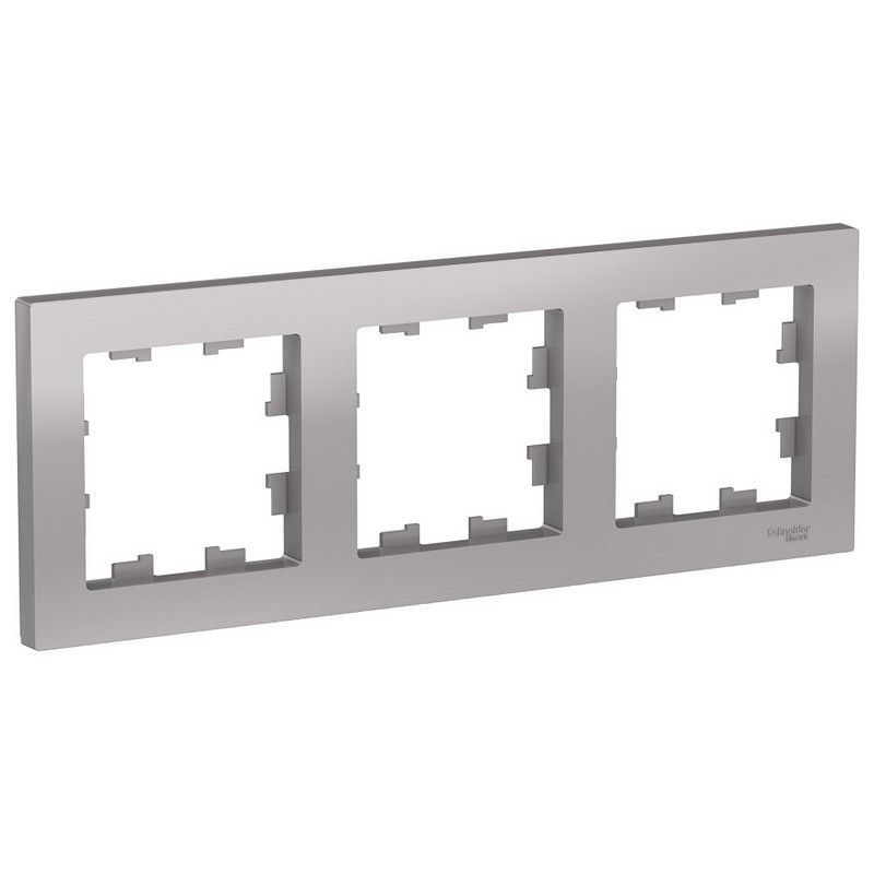 AtlasDesign Алюминий Рамка Systeme Electric AtlasDesign Алюминий 3-ая, универсальная ATN000303