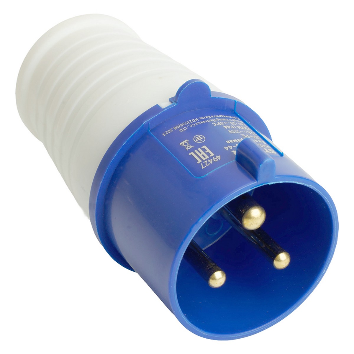 Силовые разъемы и вилки Вилка Stekker прямая ST-023 32А 220В 2P+PE IP44 PPG32-023-44 49427