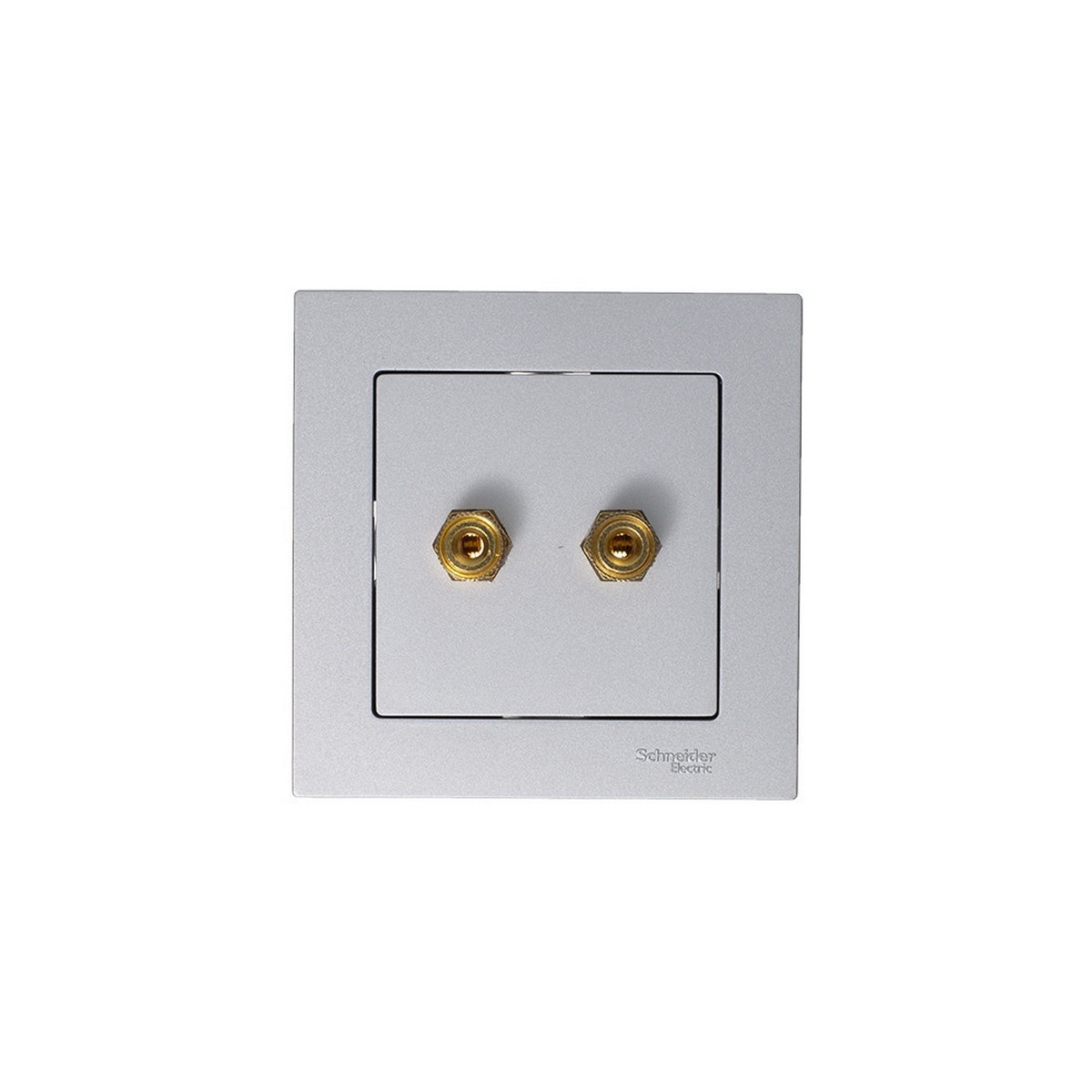 AtlasDesign Алюминий Аудиорозетка Systeme Electric AtlasDesign Алюминий двухместная ATN000387