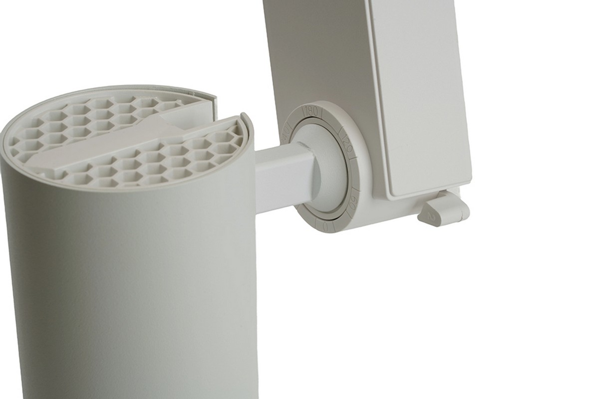 Трековые светодиодные светильники Светодиодный светильник Feron AL137 трековый 20W 4000K белый изменяемый угол освещения 15-60 град 51175 