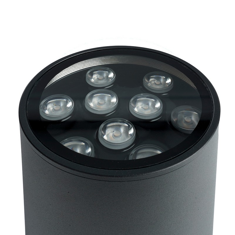 Уличные настенные светильники Светильник уличный светодиодный Feron DH0709 9W 850Lm 4000K черный 48353 