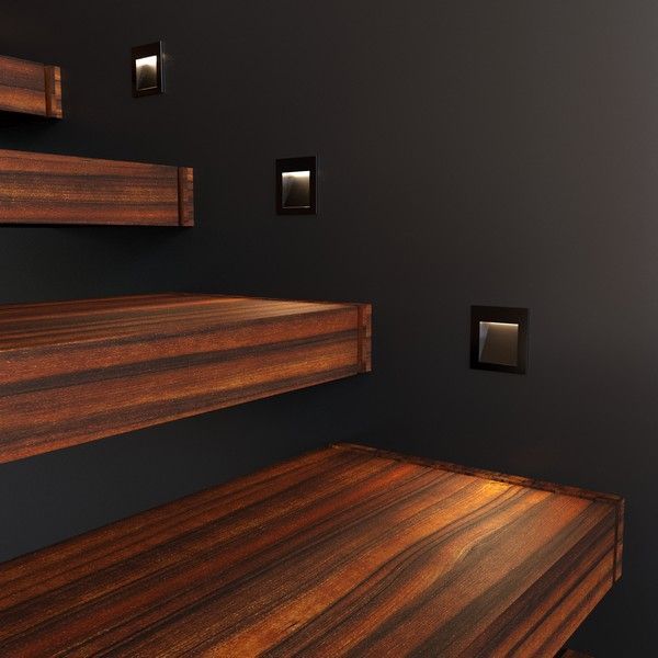 Встраиваемые светодиодные светильники Подсветка для лестниц Elektrostandard MRL LED 1103 чёрный