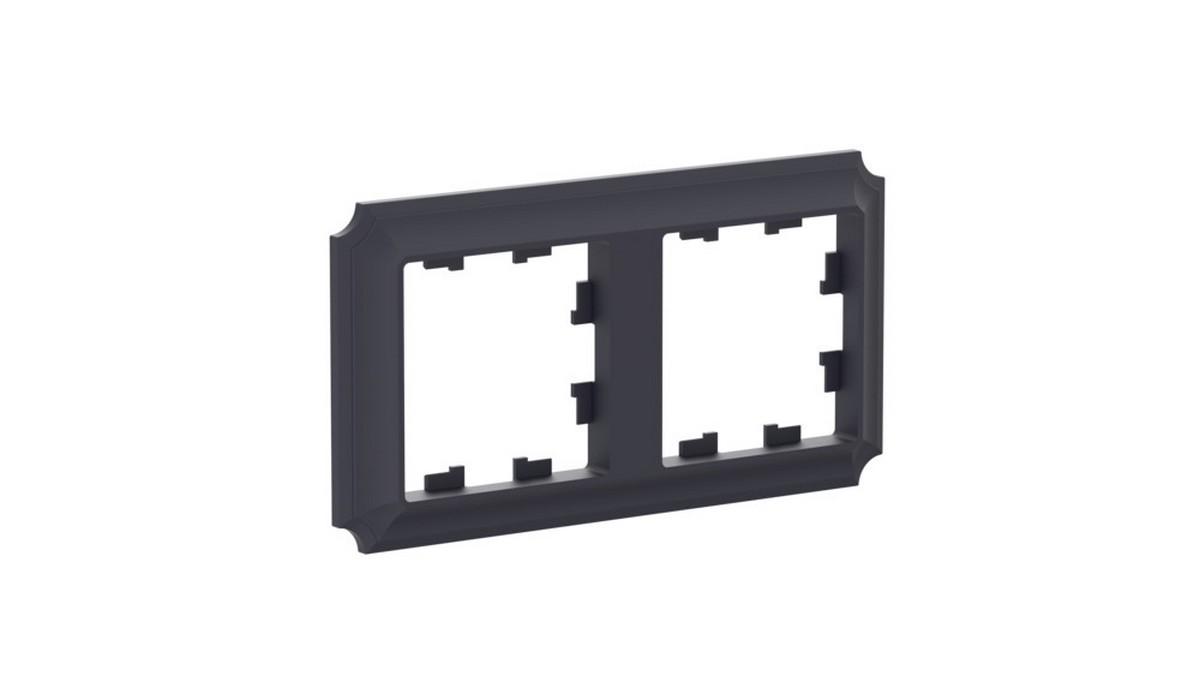 AtlasDesign Рамки Antique Рамка Systeme Electric AtlasDesign Antique Карбон 2-ая, универсальная ATN101002