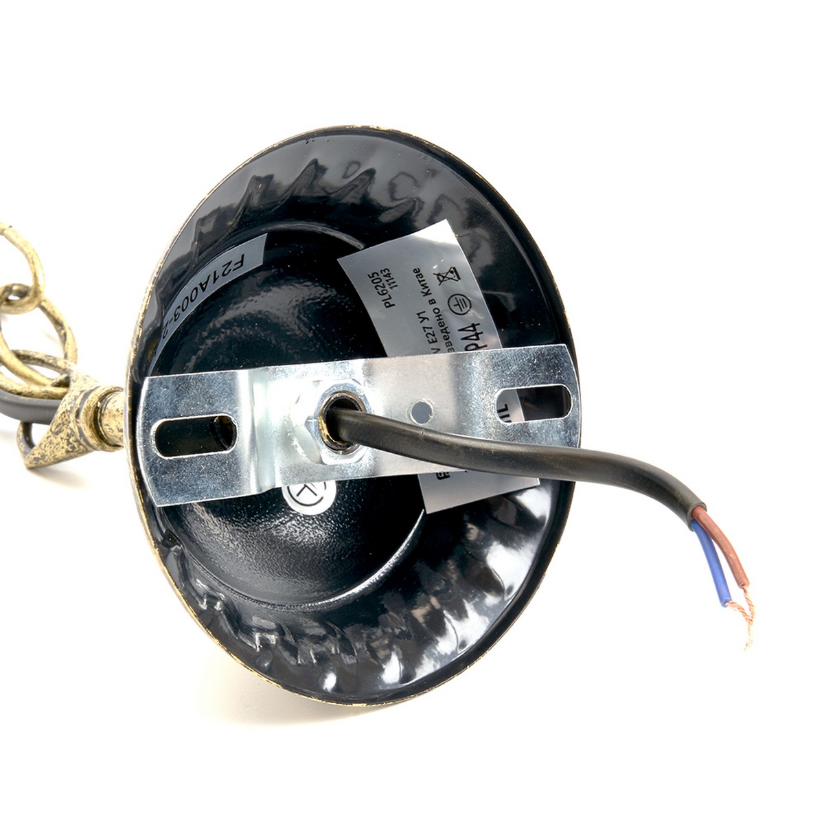 Уличные светильники на цепочке Уличный светильник Feron 6205 шестигранный на цепочке 100W E27 230V, черное золото 11143 