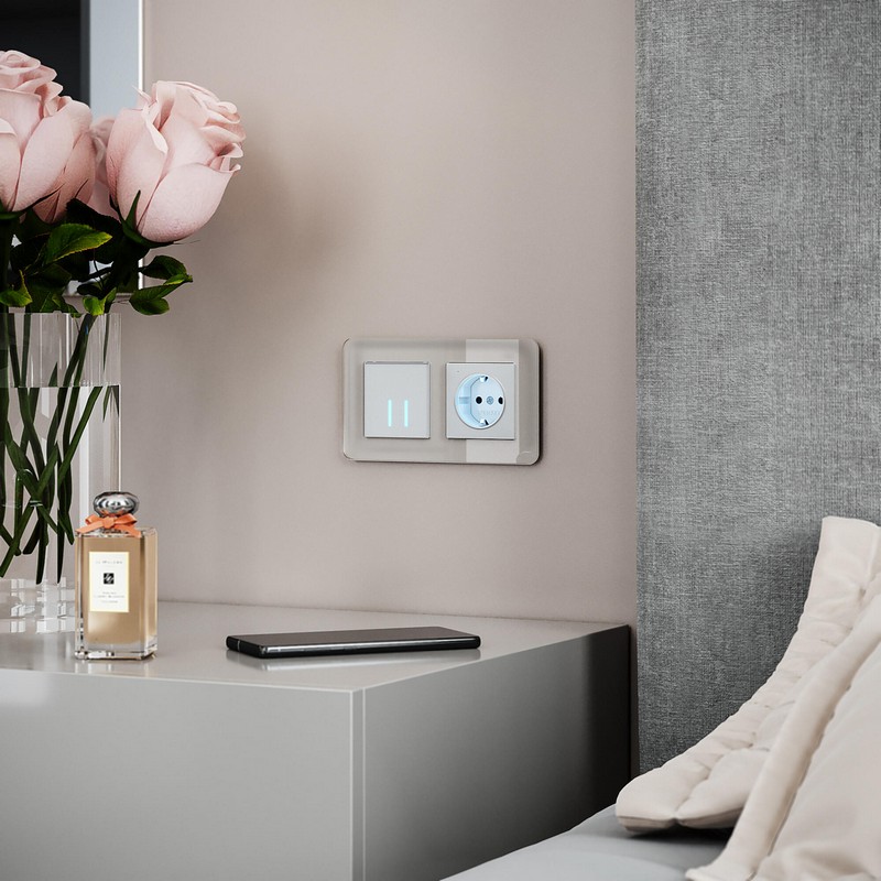 Рамки Werkel Elite Рамка Werkel из стекла на 2 поста Elite дымчатый W0022417