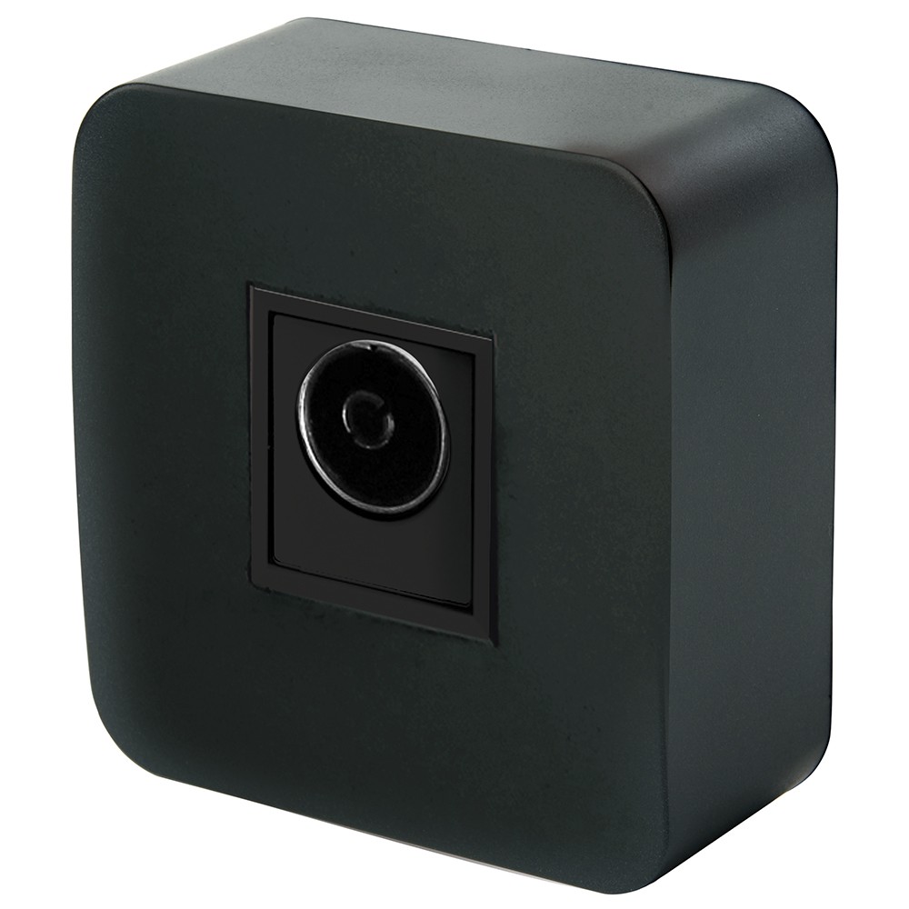 Накладные розетки и выключатели Stekker Розетка TV 1-местная STEKKER 75 Ом 5-862МГц София черный MST00-10-02 49311