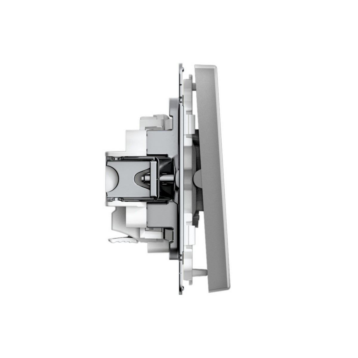 ArtGallery Сталь Выключатель SE ArtGallery Сталь 2-клавишный, быстрозажим. клем. GAL000951S