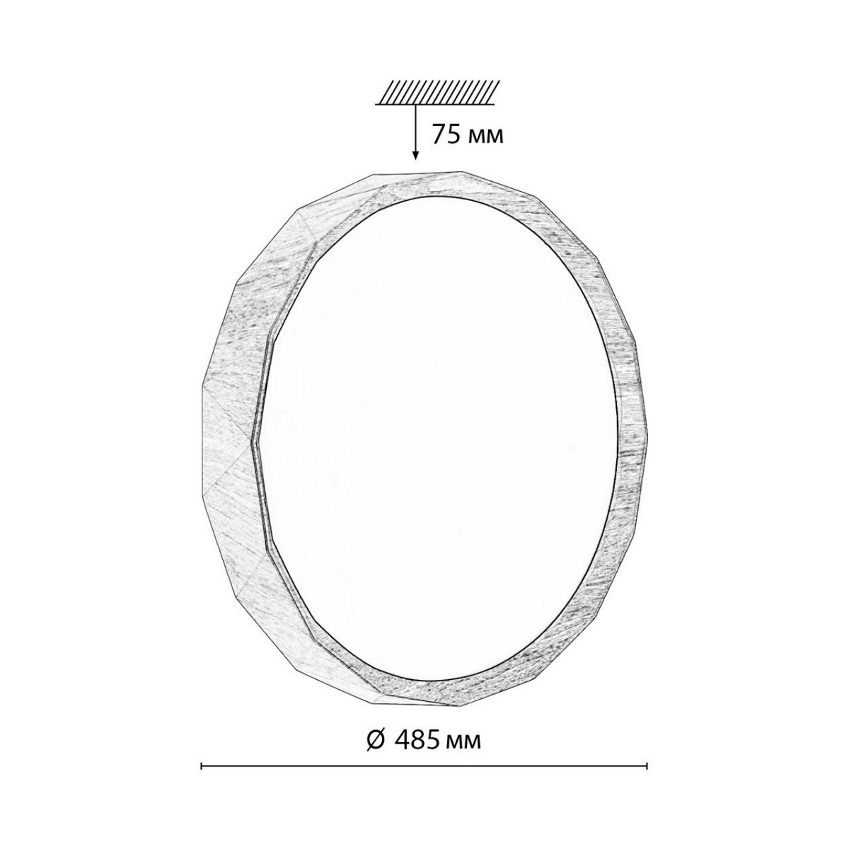 Управляемые светодиодные светильники и люстры Настенно-потолочный светильник СОНЕКС 7637/EL ZIF WOOD 