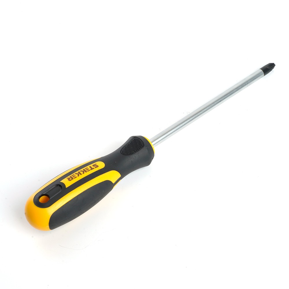 Отвертка крестовая STEKKER Ph 3 х 150 мм Cr-V двухкомпонентная рукоятка SDM-PH3-150 39771 фото