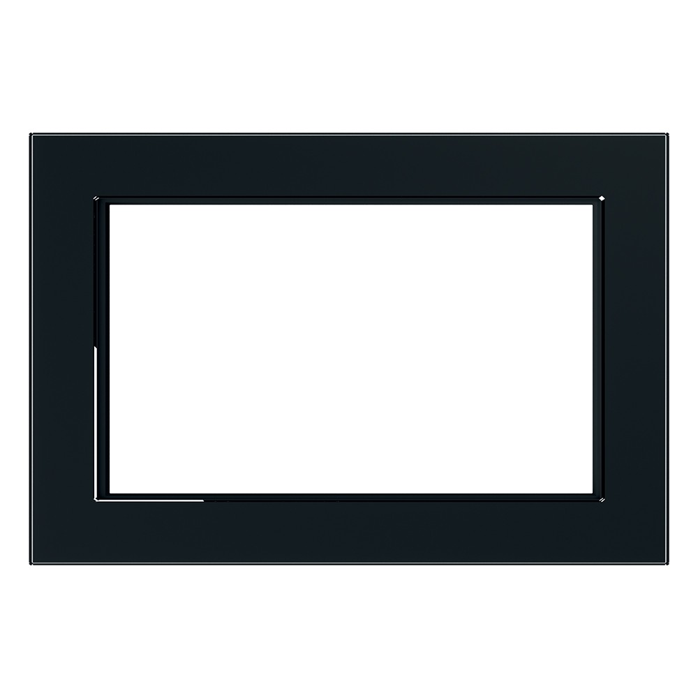 Катрин - Розетки и выключатели Stekker Рамка 2-местная (без перемычки) стекло STEKKER GFR00-7012-05 серия Катрин черный 39571