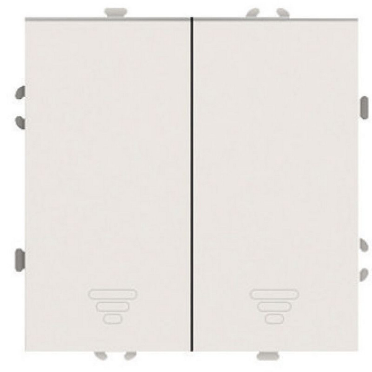 Эмили - Розетки и выключатели Stekker Выключатель 2-клавишный самовозвратный STEKKER Эмили RSW10-5113-08 кашемир soft touch