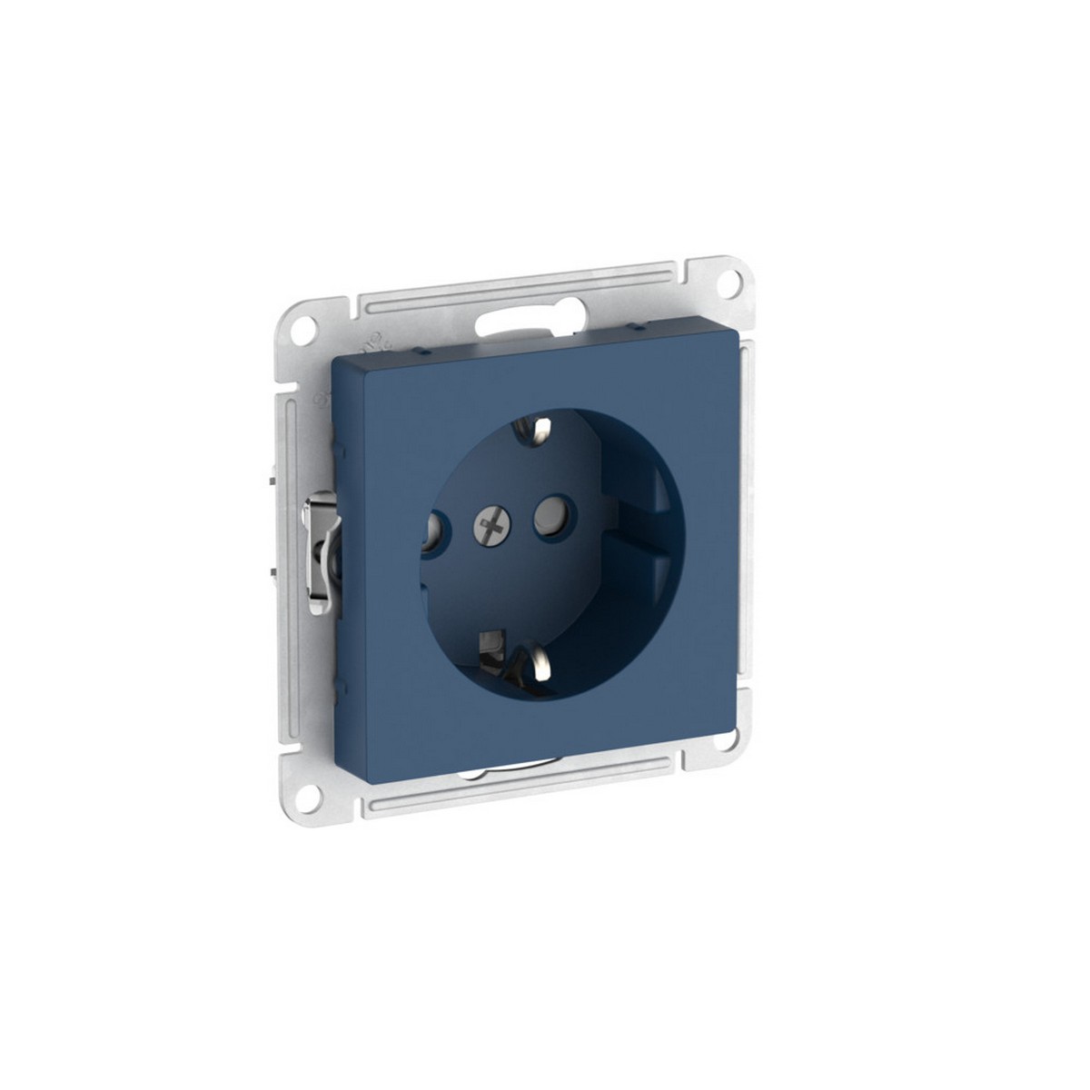 AtlasDesign Аквамарин Розетка SE AtlasDesign Аквамарин с заземлением со шторками быстрозажим. клем. ATN001145S