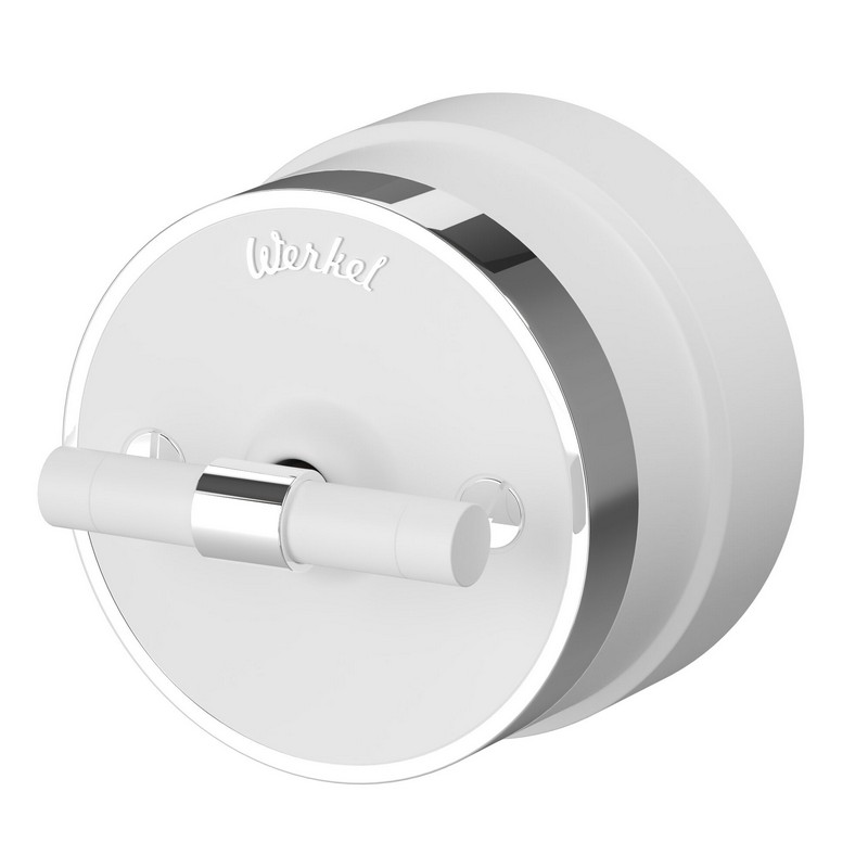 Werkel Ретро Выключатель Werkel на 4 положения двухклавишный (белый матовый/хром) W5822050