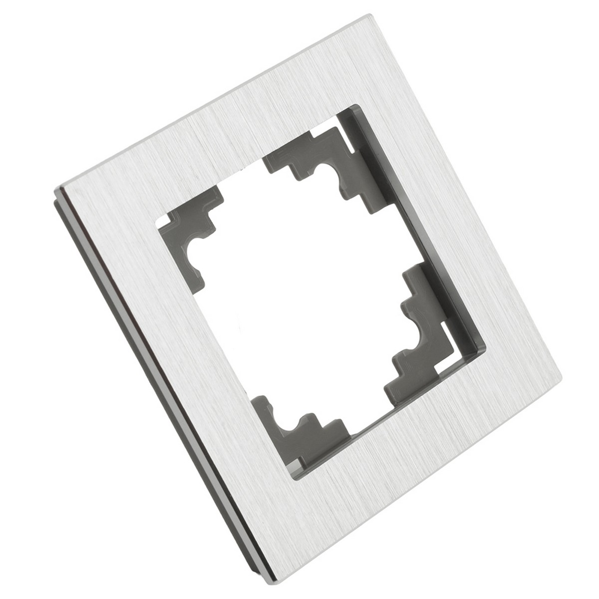 Катрин - Розетки и выключатели Stekker Рамка 1-местная металл STEKKER MFR00-7001-03 Катрин серебро 50011