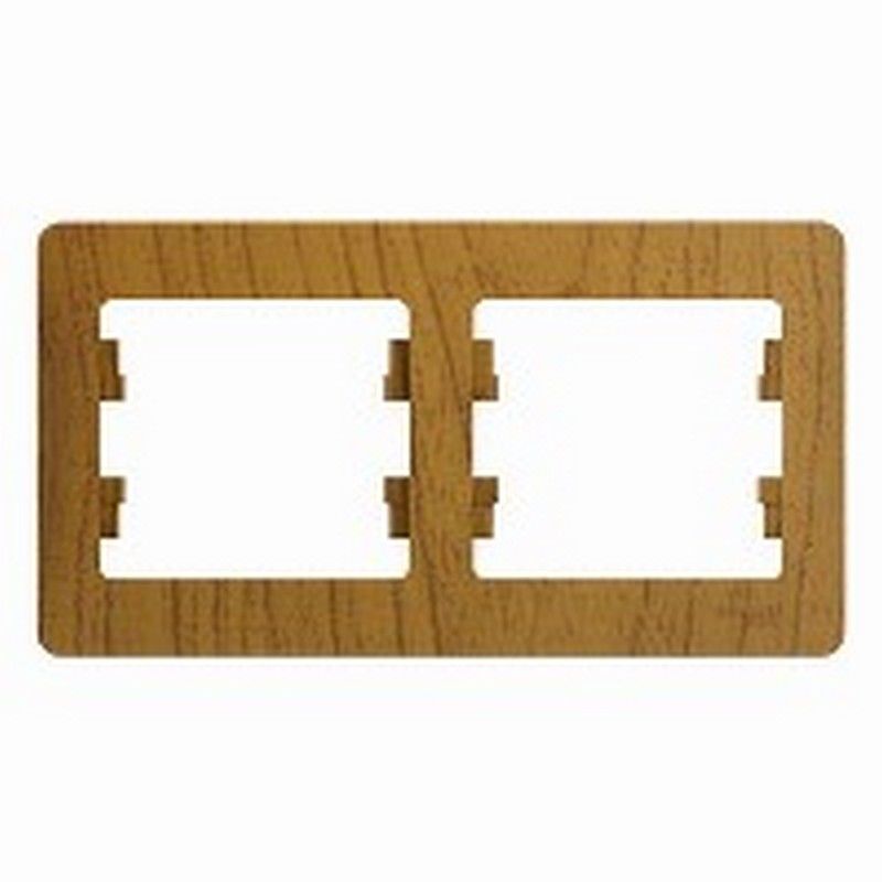 Glossa Дуб Рамка Systeme Electric Glossa Дерево Дуб 2-я, горизонтальная GSL000502