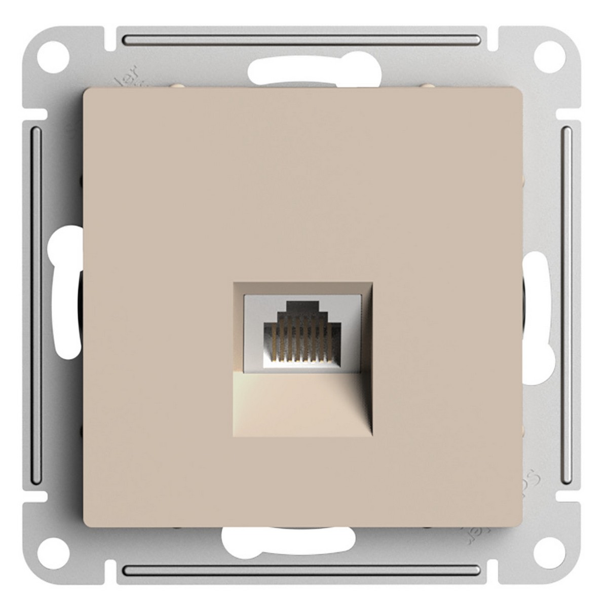 AtlasDesign Песочный Розетка Systeme Electric AtlasDesign Песочный компьютерная RJ45 кат 6A ATN001286