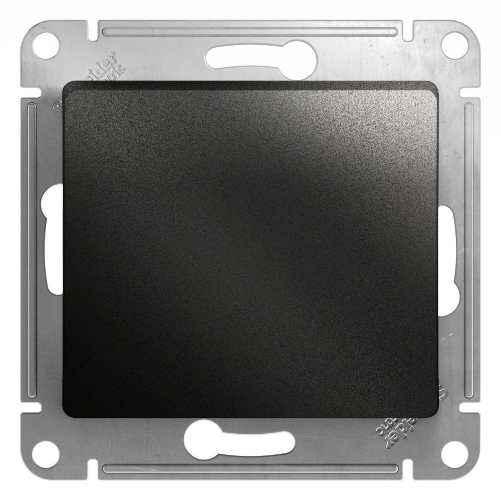 Glossa Антрацит кнопка Systeme Electric Glossa Антрацит Нажимная сх.1, 10AX механизм GSL000715