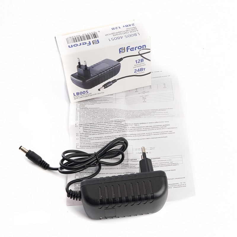 Трансформатор Feron для светодиодной ленты 24W 12V (драйвер) LB005 48051
