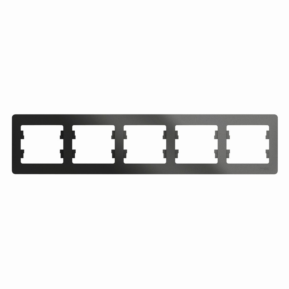 Glossa Антрацит Рамка Systeme Electric Glossa Антрацит 5-я, горизонтальная GSL000705