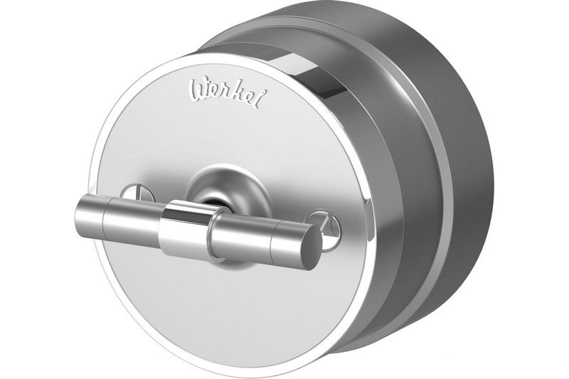 Werkel Ретро Выключатель Werkel одноклавишный Vintage (серебро матовый/хром) W5812054