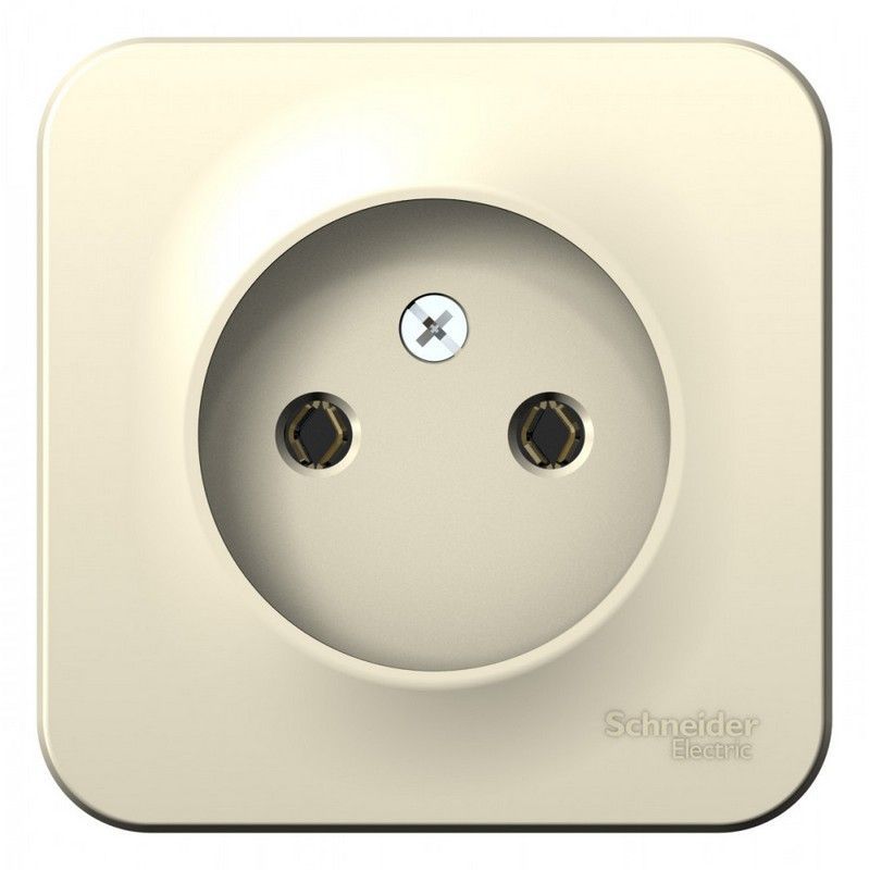 Blanca молочные розетки и выключатели Розетка SE Blanca б/з Молочная наружный без шторок BLNRA000102