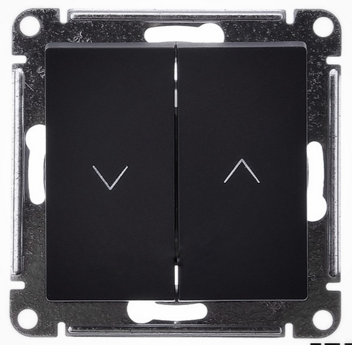 AtlasDesign Базальт Выключатель Systeme Electric AtlasDesign Базальт 2-клавишный жалюзи, 10А, ATN001419