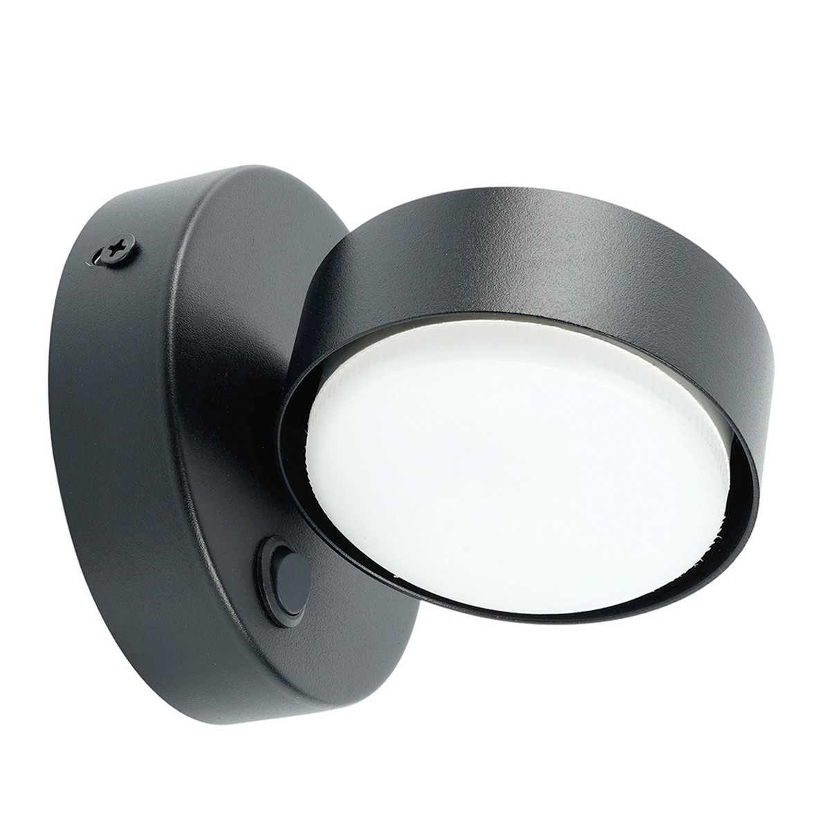 Накладные светодиодные светильники Светильник настенный Feron HL4601 12W GX53 черный 51941