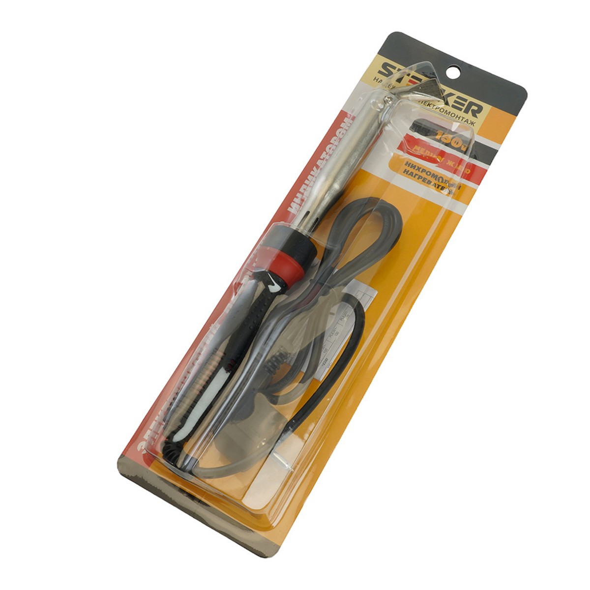 Паяльник с индикатором 150W STEKKER PLE301-150 49812 фото