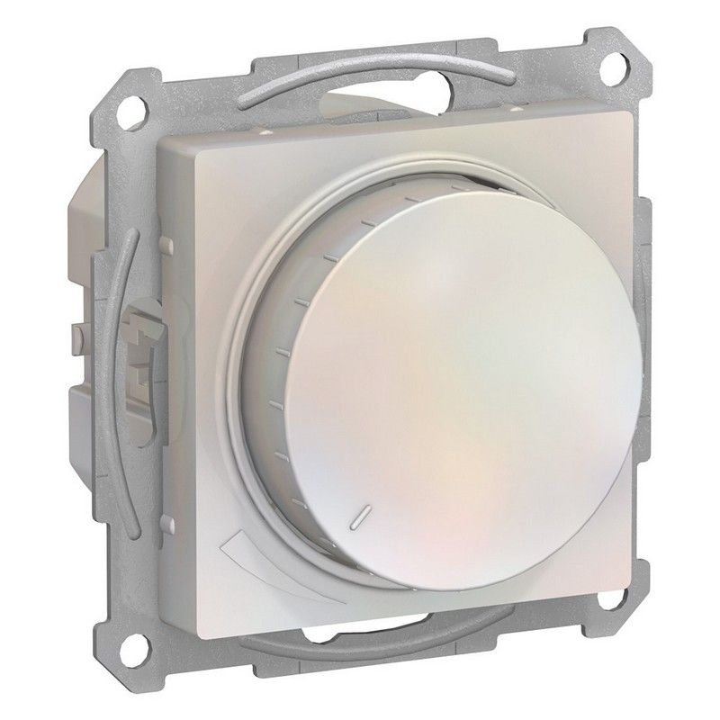 AtlasDesign Жемчуг Светорегулятор Systeme Electric AtlasDesign Жемчуг (диммер) повор-нажим LED RC 400Вт мех. ATN000423