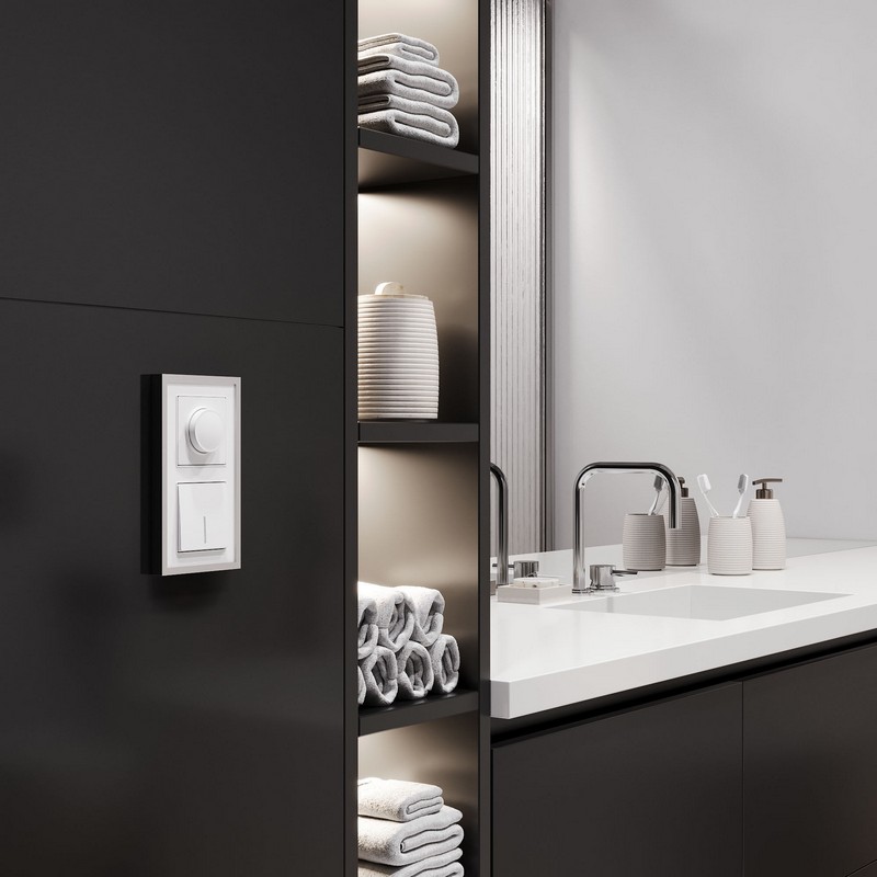 Werkel Белый матовый механизмы Выключатель Werkel одноклавишный проходной с подсветкой (белый матовый) W1112161