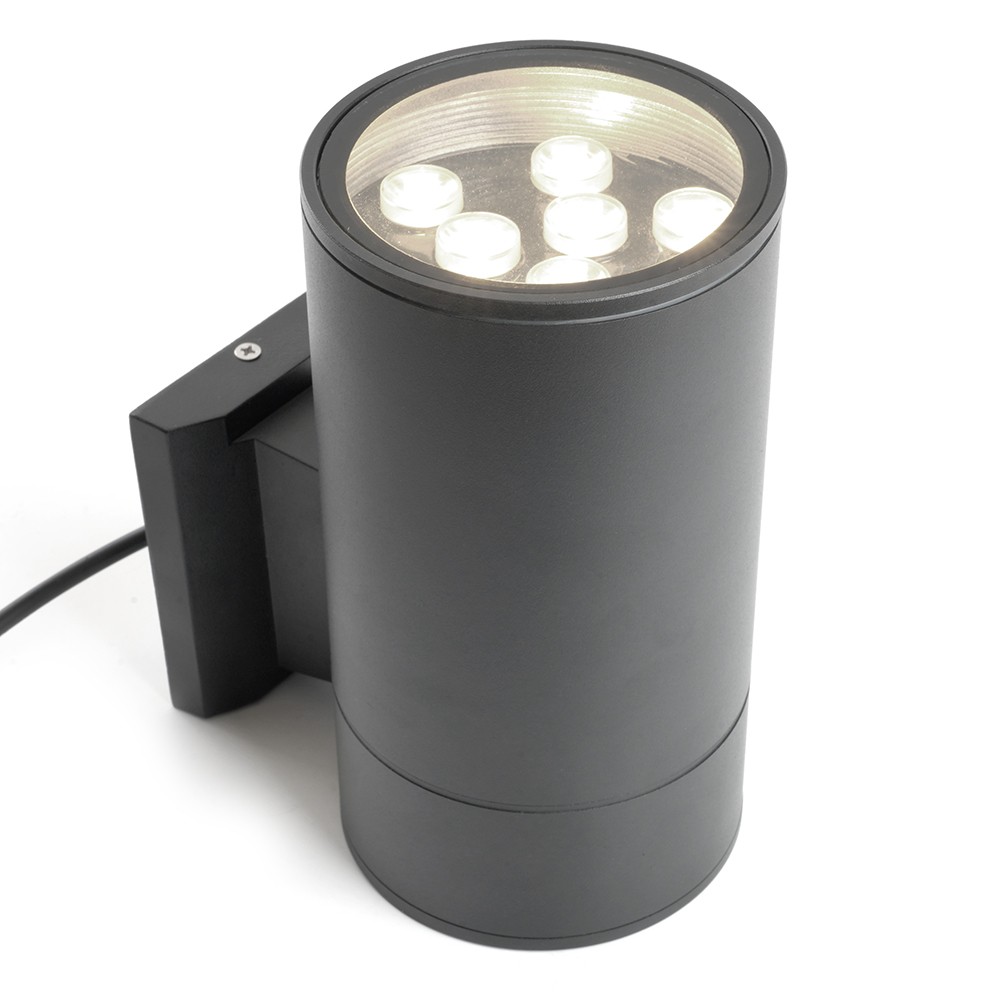 Уличные настенные светильники Светильник уличный светодиодный Feron DH0709 9W 850Lm 4000K черный 48353 