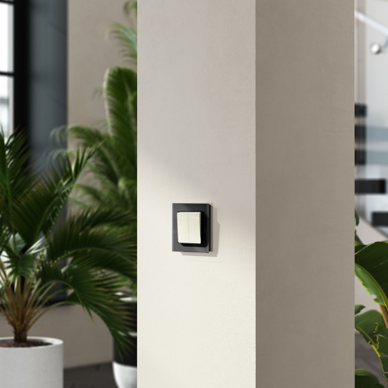 Werkel Слоновая кость механизмы Переключатель перекрестный Werkel двухклавишный слоновая кость W1123003