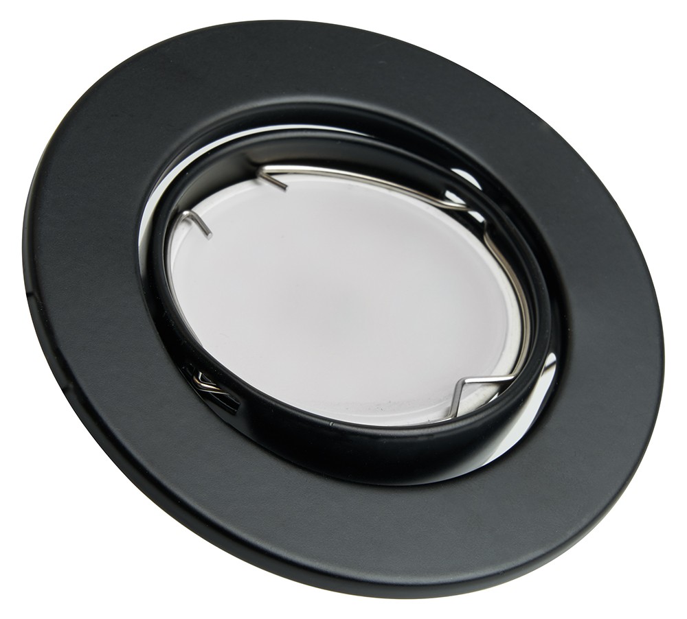 Встраиваемые светодиодные светильники Светильник потолочный встраиваемый Feron DL11 MR16 50W G5.3 чёрный матовый 48466