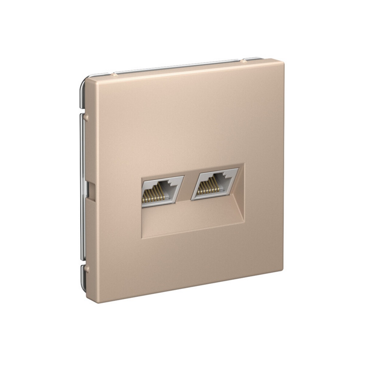 ArtGallery Песочный Розетка Systeme Electric ArtGallery Песочный двойная компьютерная RJ45+RJ45 кат.6А GAL001288