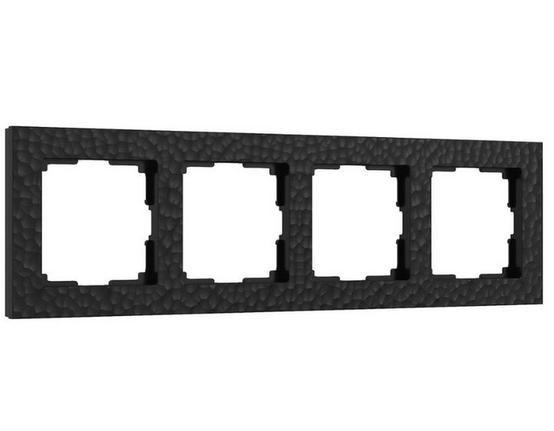 Рамки Werkel Hammer Рамка Werkel на 4 поста Hammer (черный) W0042408