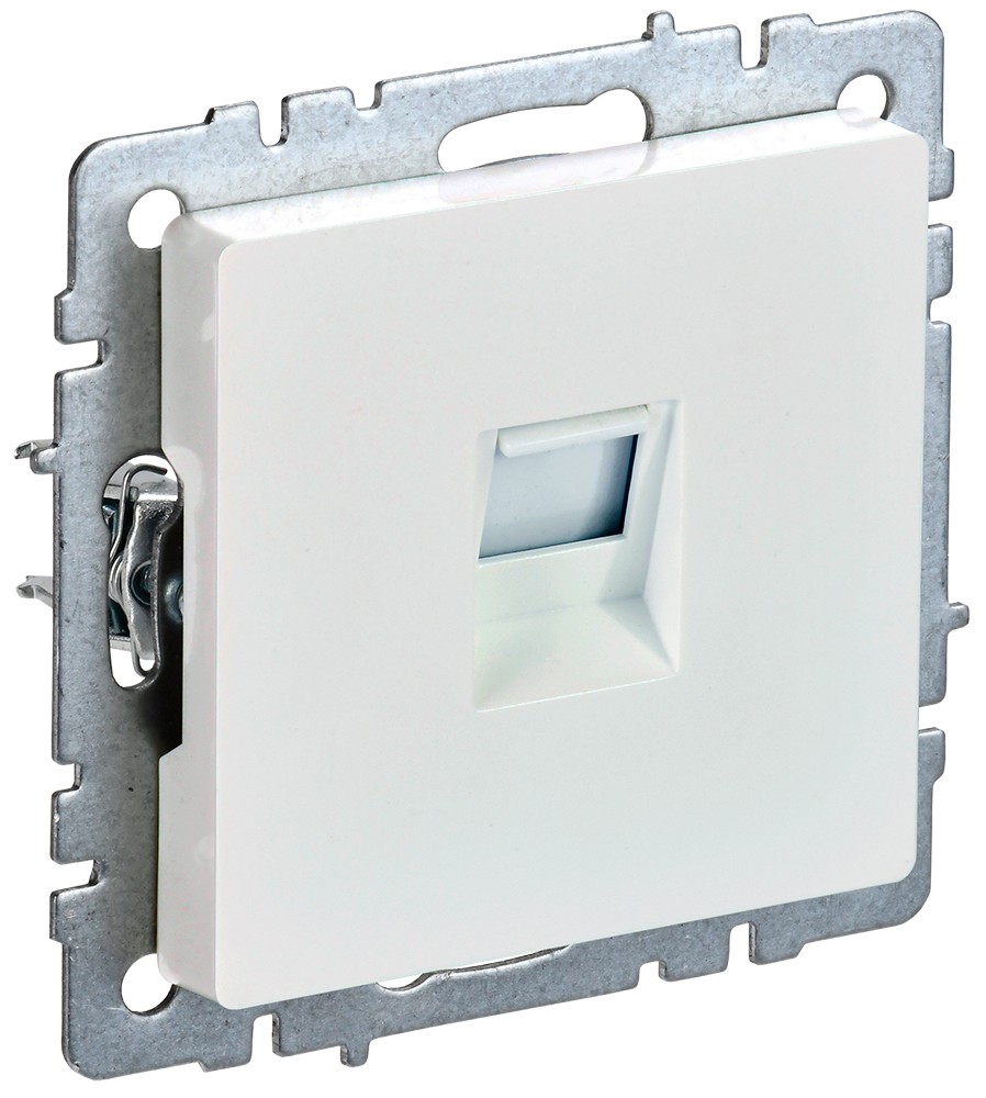 IEK Brite Жемчуг Розетка IEK BRITE компьютерная RJ45 кат.5E РК10-БрЖ жемчуг BR-K10-1-K36