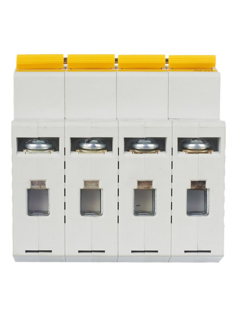 4 полюсные (четырехполюсные) Автоматический выключатель IEK KARAT ВА47-60M 4Р 25А 6кА С MVA31-4-025-C 