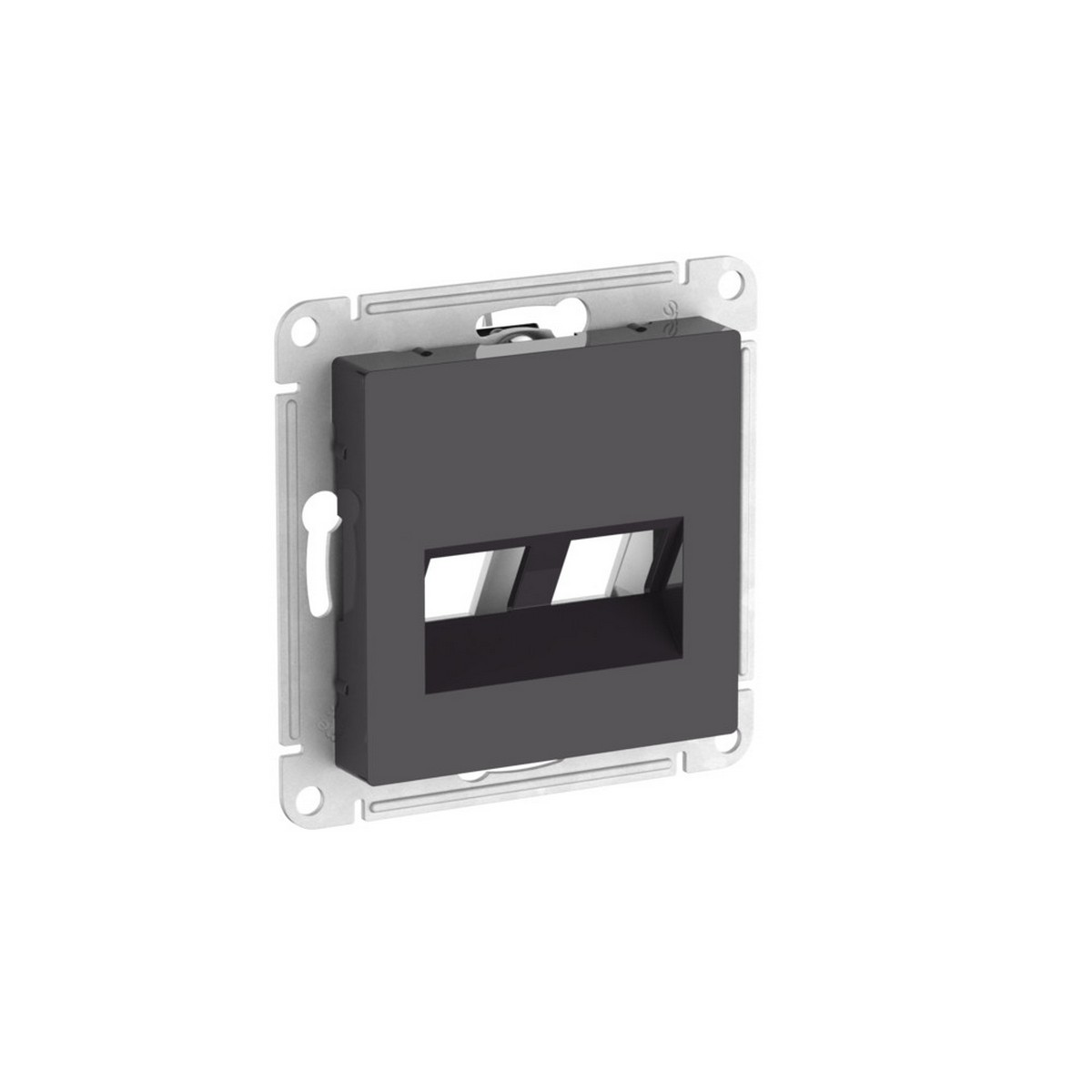 AtlasDesign Базальт Накладка Systeme Electric AtlasDesign Базальт двойная для информационных функций Keystone