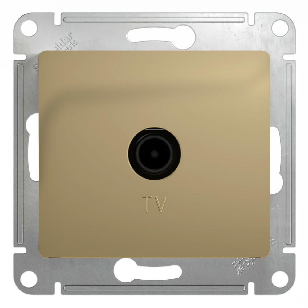 Glossa Титан Розетка Systeme Electric Glossa Титан TV одиночная 1DB GSL000491