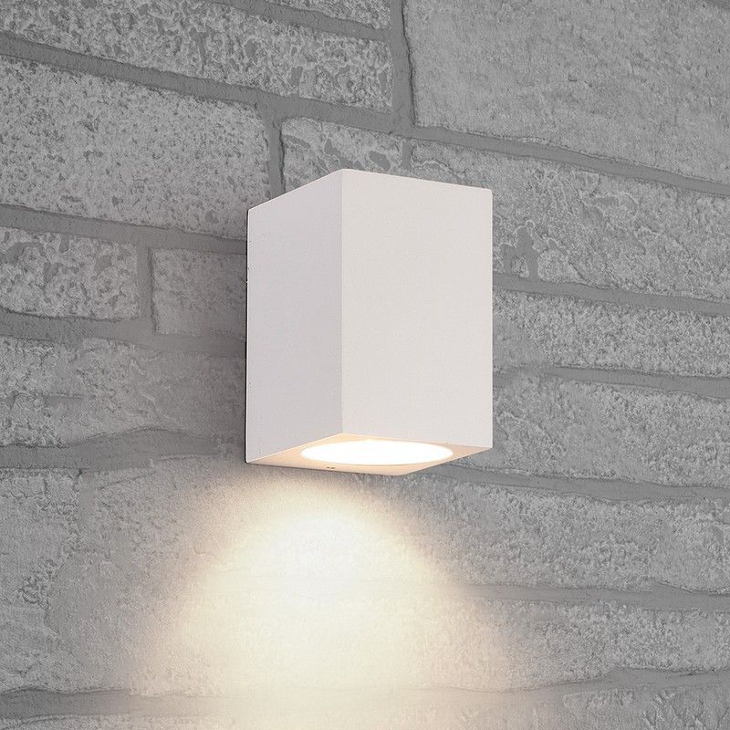 Уличные настенные светильники Светильник садово-парковый Feron DH050 на стену GU10 230V белый 48326 