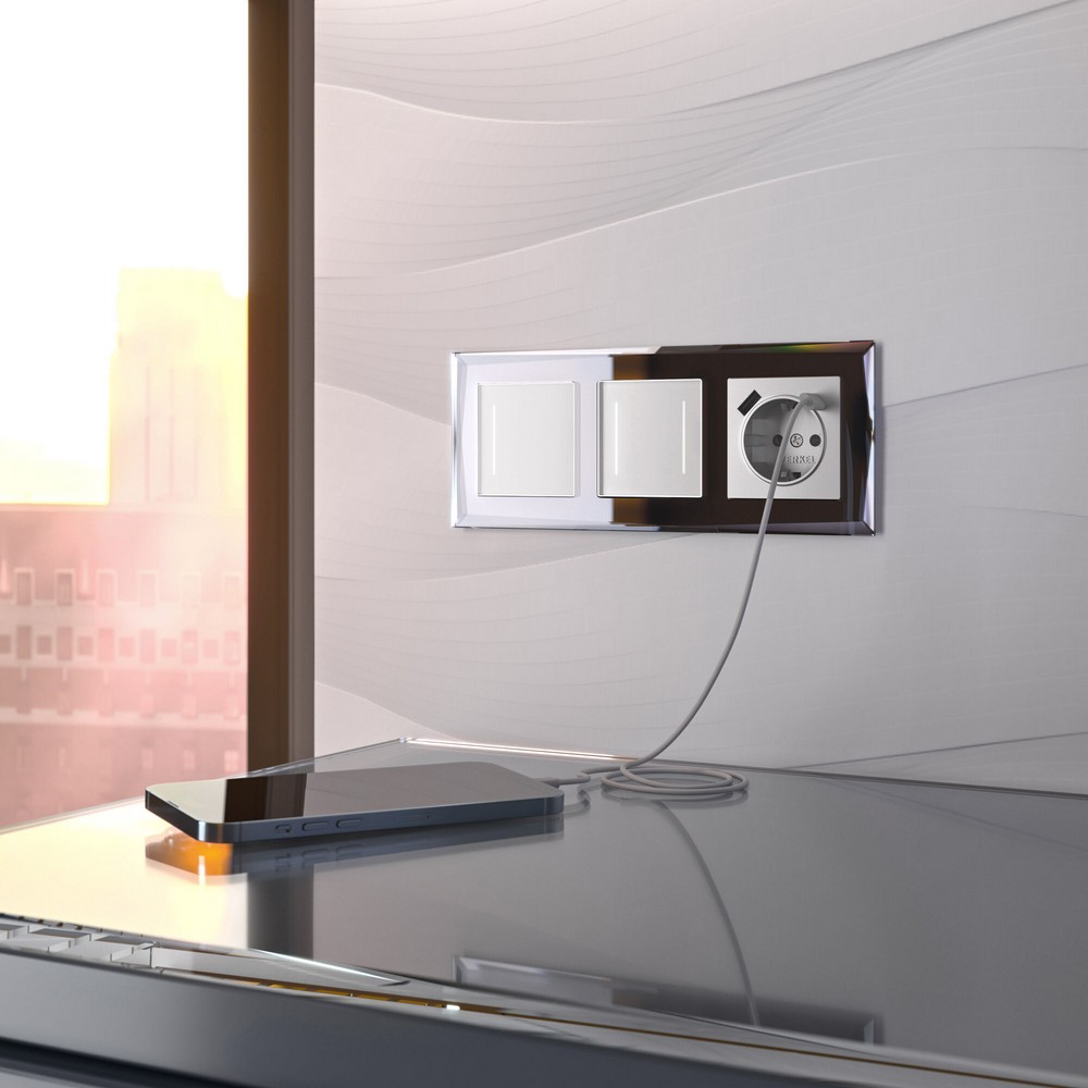 Werkel Белый механизмы Сенсорный выключатель Werkel одноклавишный с подсветкой (белый) W45120010