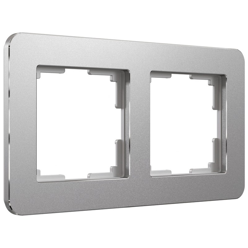 Рамки Werkel Platinum Рамка Werkel на 2 поста Platinum алюминий W0022606