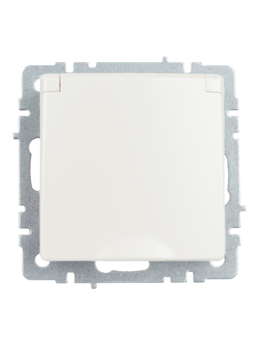 IEK Brite Жемчуг Розетка IEK BRITE с/з с шторками и крышкой 16А IP44 РСбш10-3-44-БрЖ жемчуг BR-R16-16-44-K36