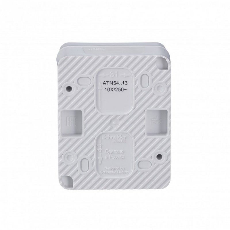 AtlasDesign Белый Выключатель 1-клавишный Systeme Electric AtlasDesign Profi54 наружный Белый с подсветкой IP54 ATN540